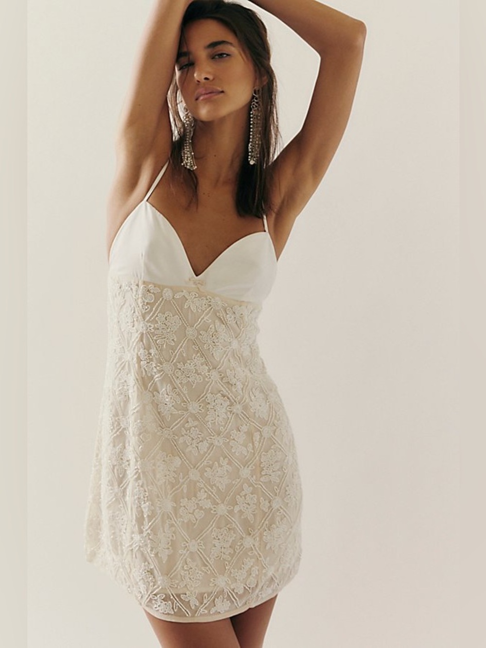 For love and lemons bridget mini beaded dress size XS NWT